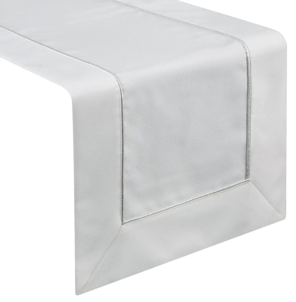 OBRUS MADELE 40X140 CM BIELY
