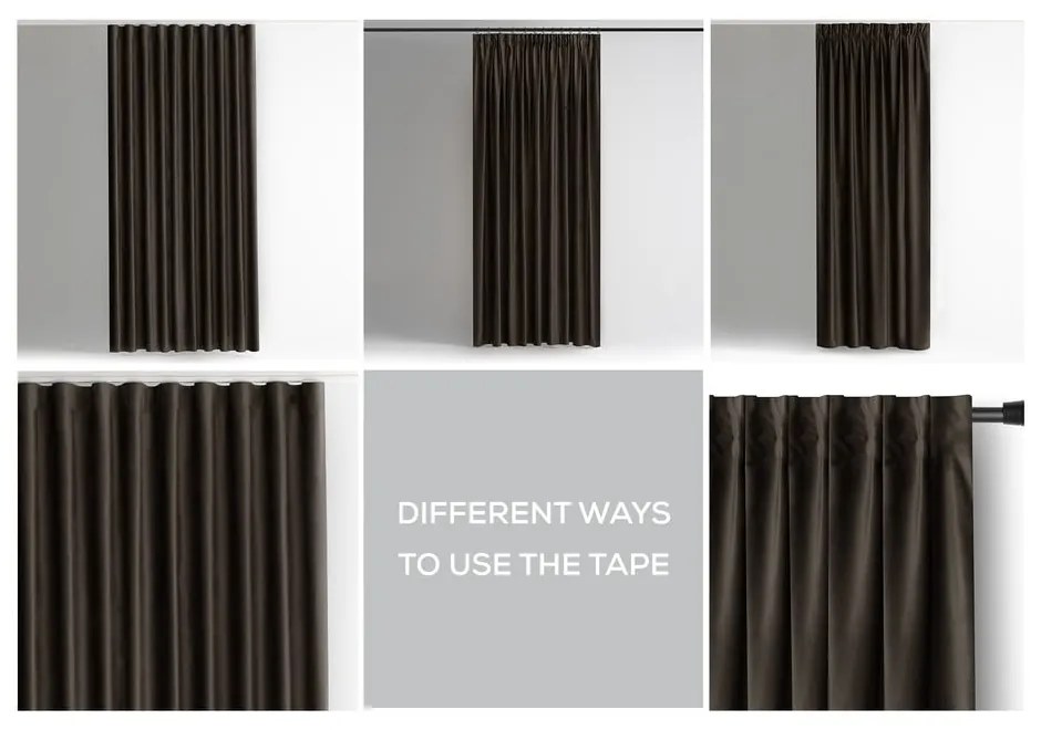 Hnedý zamatový dimout záves 140x270 cm – Restilo