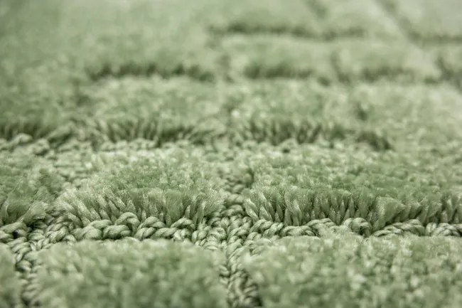 Kúpeľňový koberček Sego zelený, mozaika