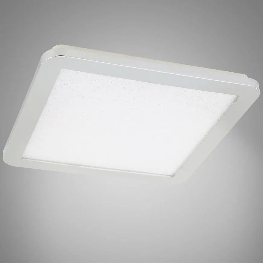 Stropné svietidlo Nexit 30x30 cm 18W IP44 chróm+Granila 3000k