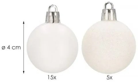 Vianočné gule 20 ks SPRINGOS CA0101