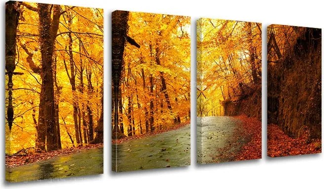 Obraz na stenu 4 dielny STROMY ST004E41