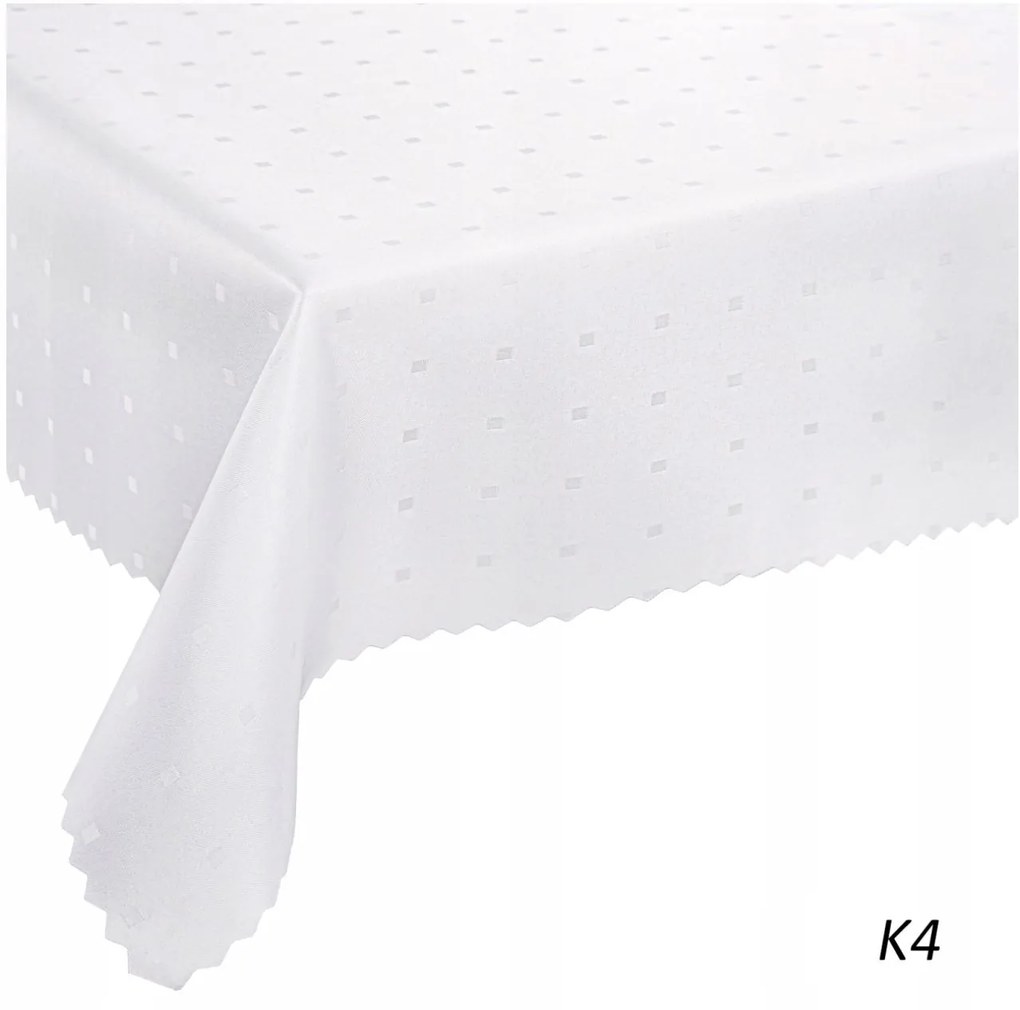 Dekorstudio Teflónovy obrus na stôl Square - biely Rozmer obrusu (šírka x dĺžka): 100x100cm