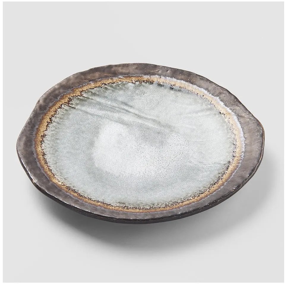 Sivý keramický tanier MIJ Akane, ø 27 cm