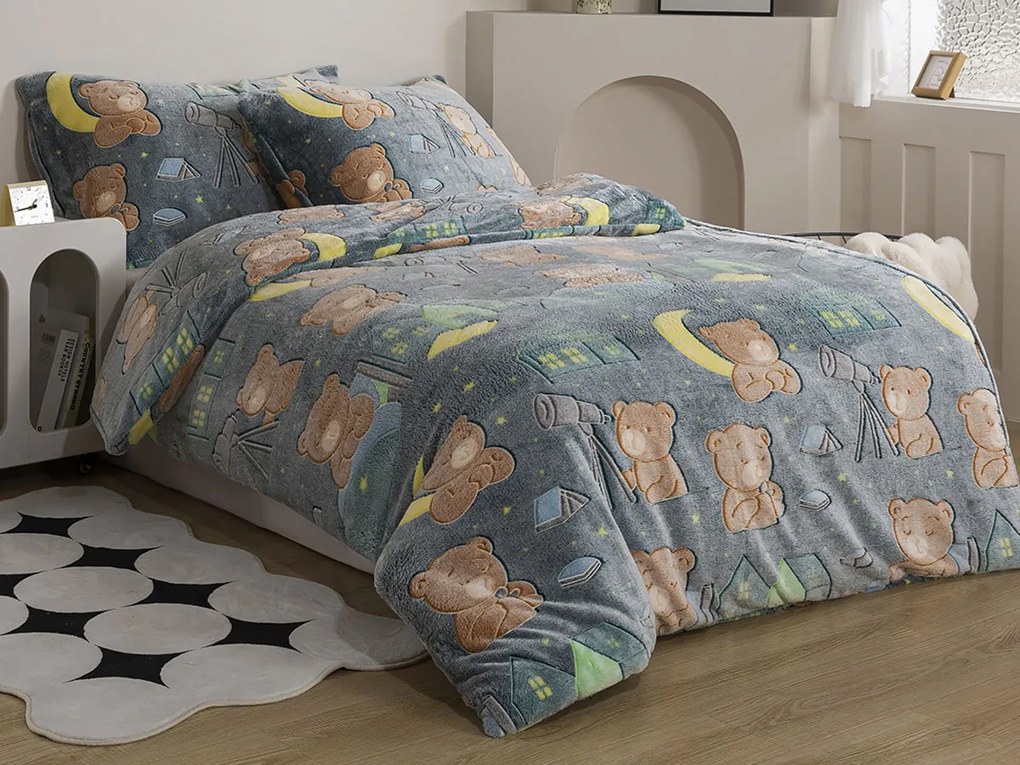 XPOSE® Mikroplyšové obliečky MEDVEDÍ SEN Exclusive (svietiací efekt)