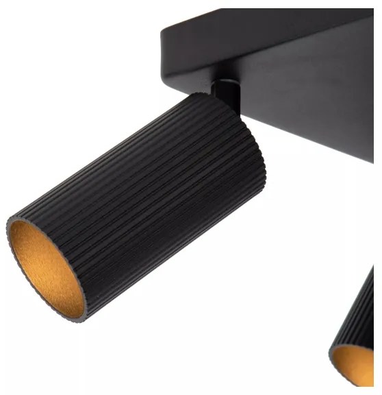 Lucide 09939/14/30 - Bodové svietidlo CLUBS 4xGU10/40W/230V čierne