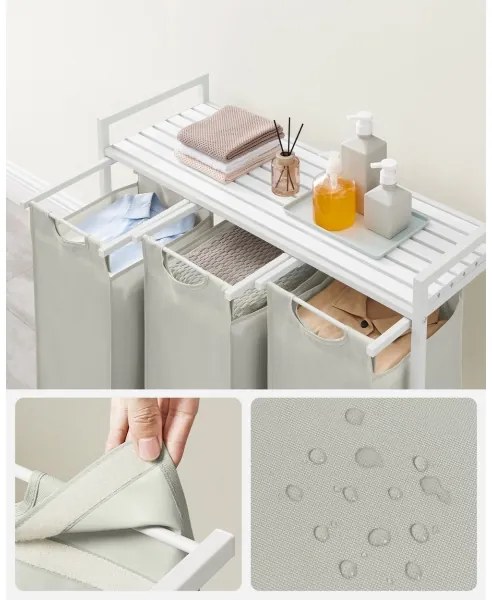 Kôš na bielizeň REX biely