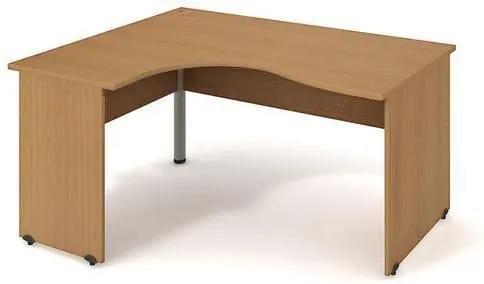 Rohový kancelársky stôl Gate, 160 x 120 x 75,5 cm, ľavé vyhotovenie, dezén buk