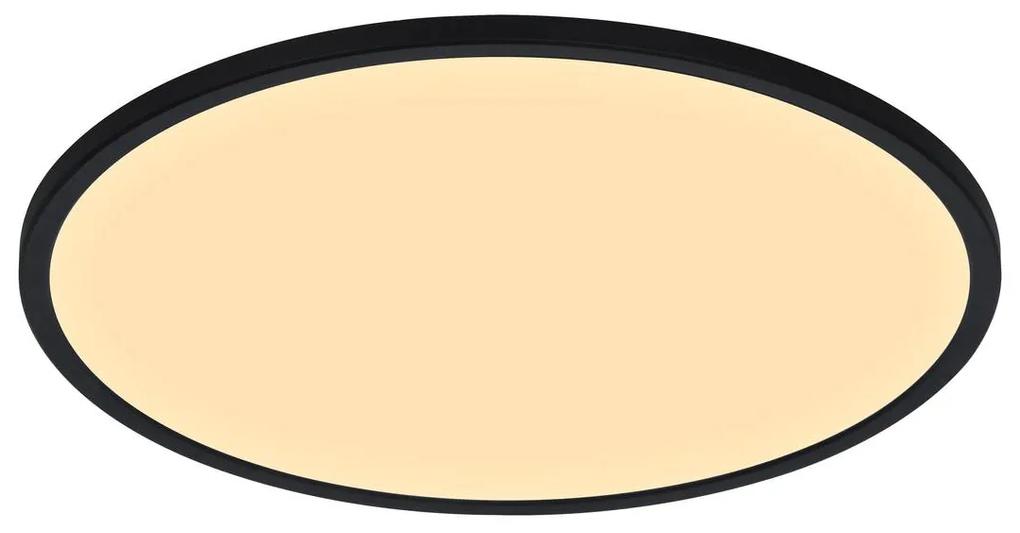 NORDLUX Stropné svietidlo LED OJA, 38 W, teplá biela, 60 cm, okrúhle, čierne