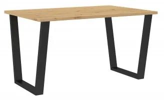 Jedálenský stôl Carol 138x67 (dub artisan) (pre 4 6 osob). Vlastná spoľahlivá doprava až k Vám domov. 1033063