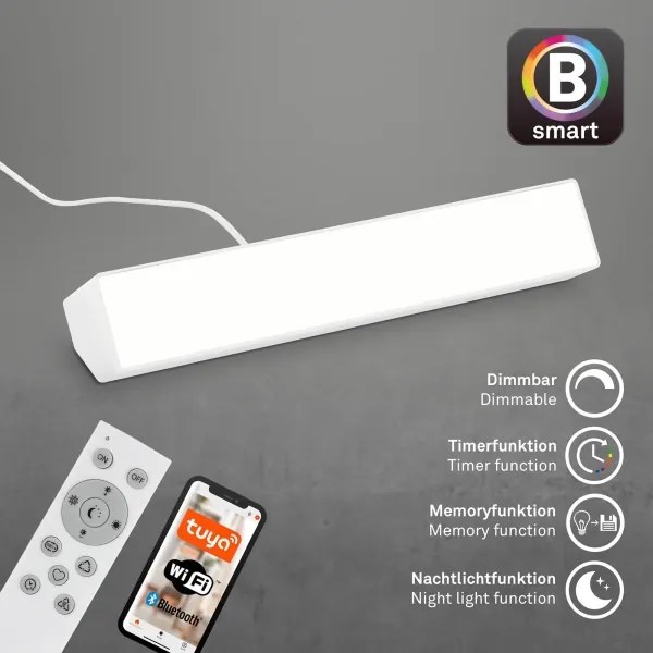 Brilo - LED RGBW Stmievateľná stolná lampa LED/9W/230V 3000-6500K Wi-Fi Tuya + DO