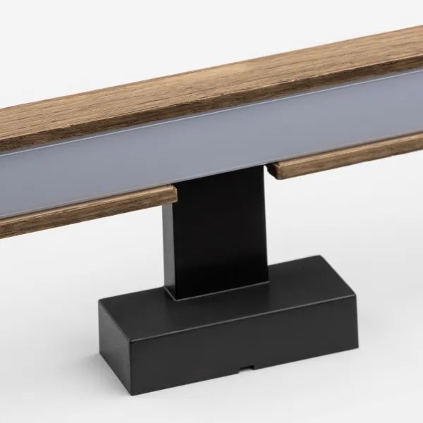 Brilagi-LED Kúpeľňové osvetlenie zrkadla WOODY MIRROR LED/12W/230V IP44 dub/čierna