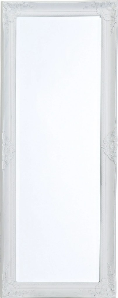 Bighome - Zrkadlo KIRSTY 132x52 cm - biela, strieborná