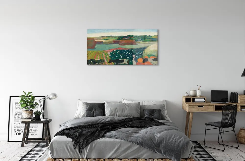Obraz plexi Art maľované pohľad vidieka 100x50 cm