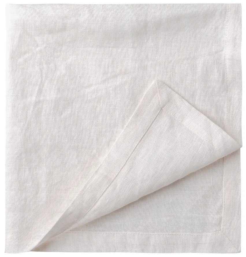 Biele ľanové obrúsky 50 x 50 cm 2 ks - Gaya Ambiente - 596430