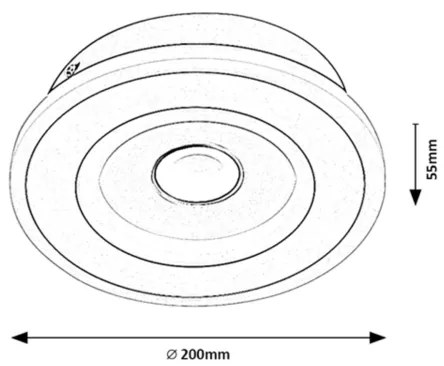 Rabalux 6959 - LED stropné svietidlo TANELI LED/20W/230V 3000/4000/6000K