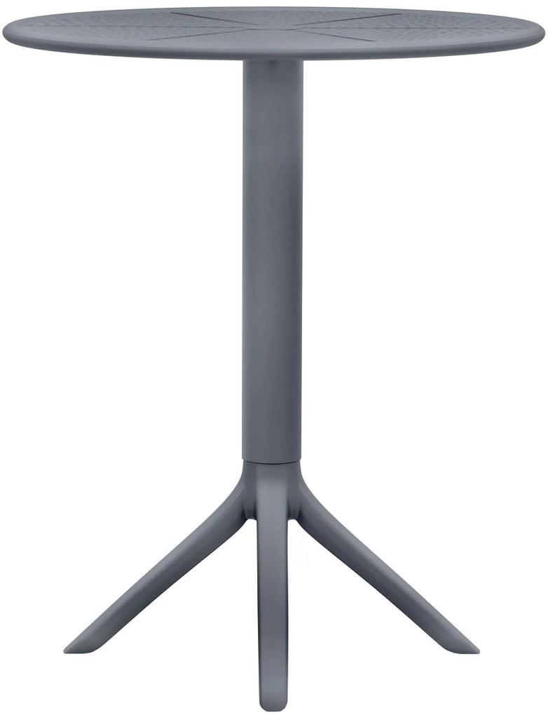 Okrúhly stôl Lacota 60 cm - antracitová