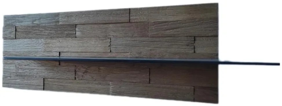 Polica závesná Badere drásaný dub