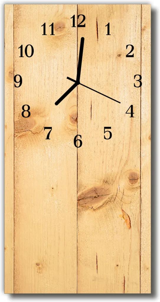 Nástenné hodiny vertikálne  hnedé drevo