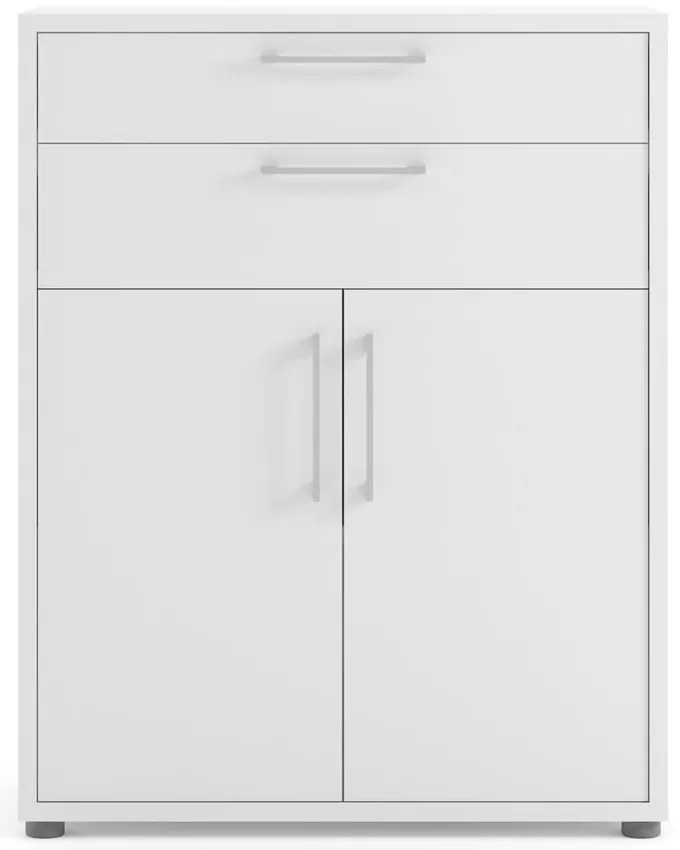 Biely komponent pre modulárny policový systém 84x105 cm Prima – Tvilum