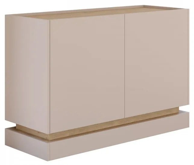Komoda Arlotekis K120 2D, Farby: čierna / dub cremona