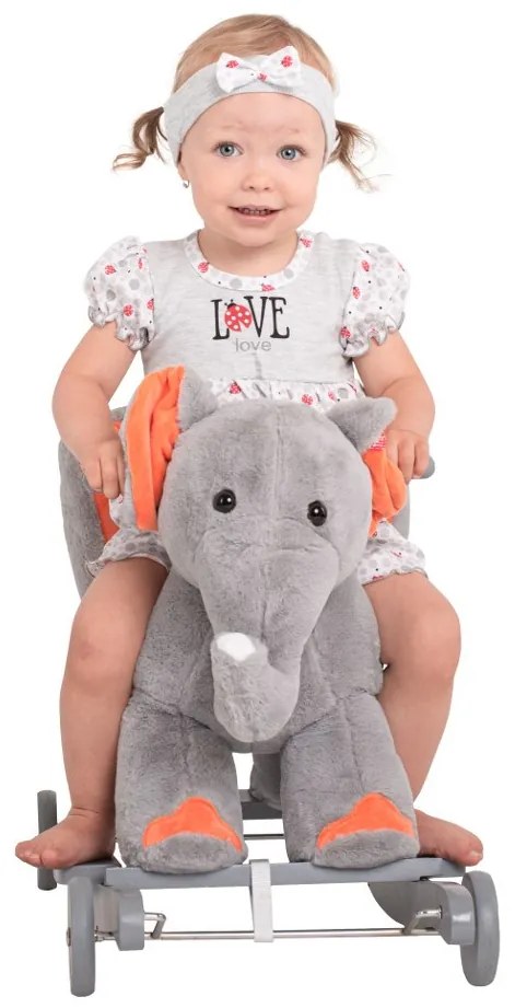 Hojdacia hračka s melódiou a kolieskami PlayTo sloník
