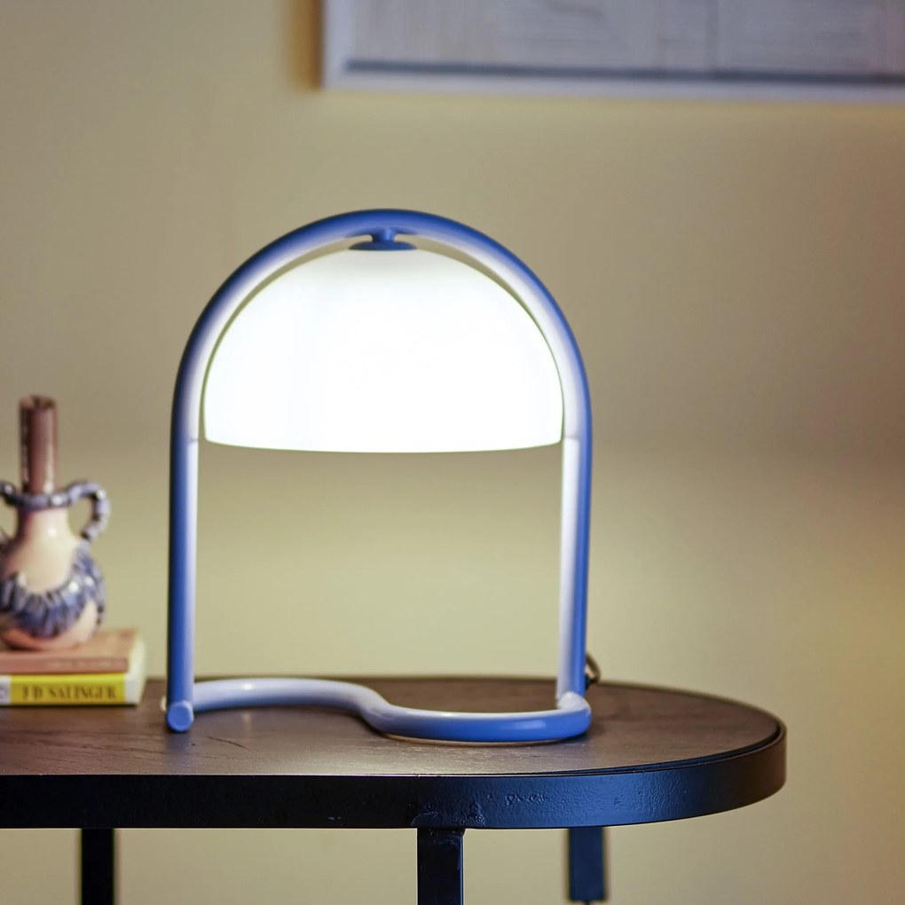 Bloomingville Stolná lampa Favour Blue