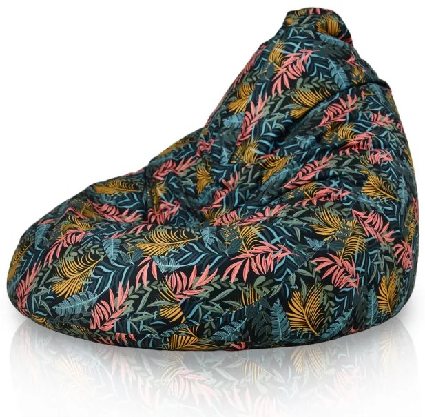 Sedací vak Drop XXL farebné listy