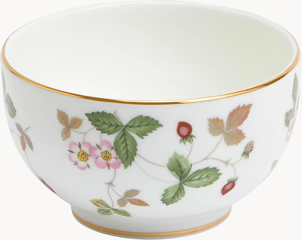 Miska na občerstvenie z jemného kostného porcelánu Wild Strawberry