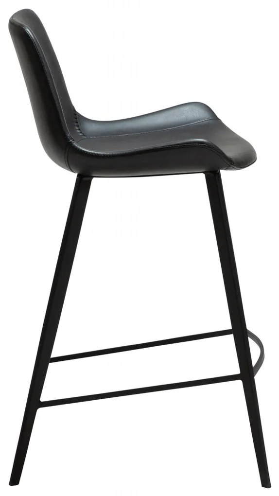 HYPE ČALÚNENÁ BAROVÁ STOLIČKA black faux/black