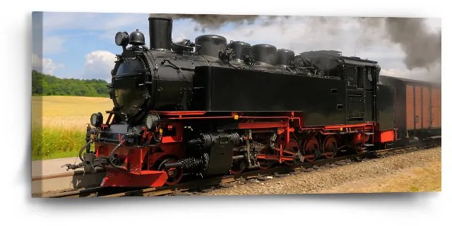 Sablio Obraz Lokomotíva 3 - 110x50 cm