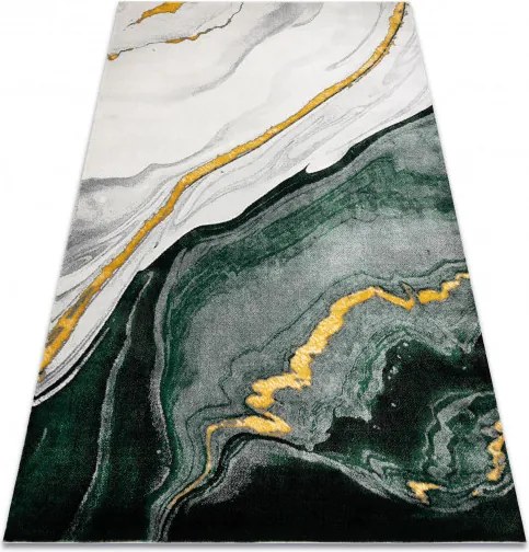 Dywany Łuszczów 👣🛡️80x150 cm Kusový koberec Emerald 1017 green and gold + protišmyková úprava, zelená, kancelária