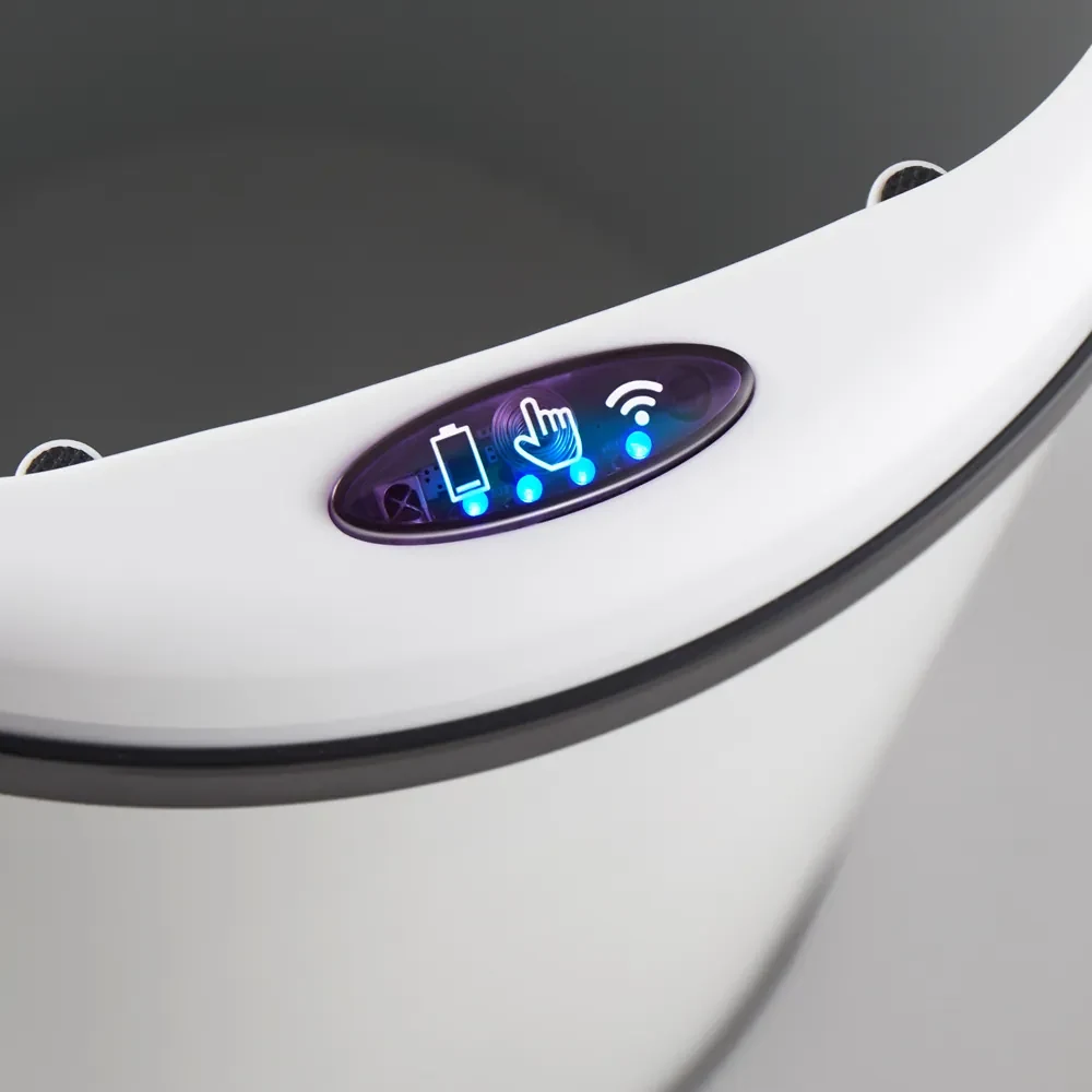 InternetovaZahrada Bezdotykový odpadkový kôš s USB 40 L - biely