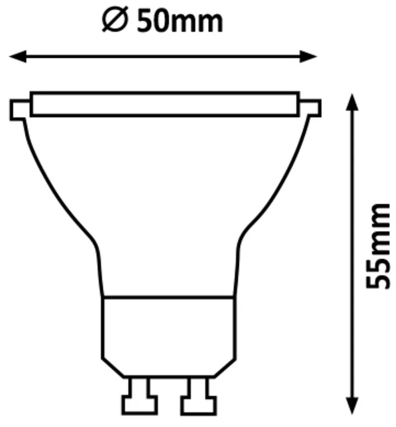 RABALUX LED žiarovka, GU10, 4W, neutrálna biela / denné svetlo, 345lm