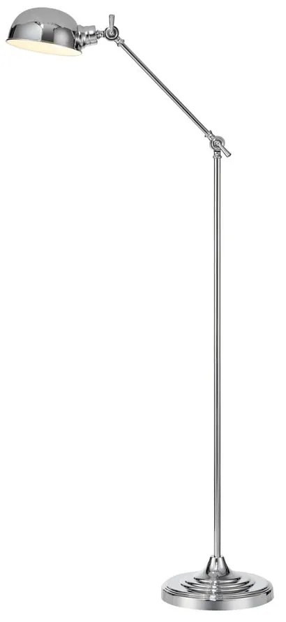 Stojacia lampa v striebornej farbe (výška 143 cm) Portland - Markslöjd