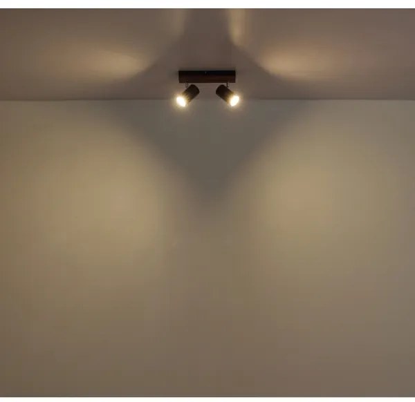 Globo 57909-2 - Bodové svietidlo KAYDEN 2xGU10/25W/230V čierna