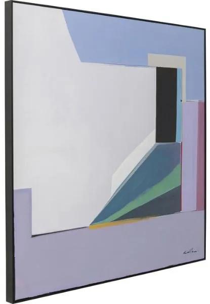 Abstract Shapes obraz fialový 113x113 cm