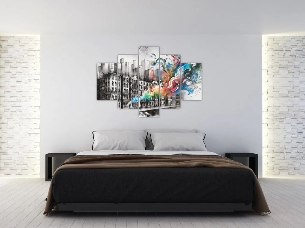Obraz - Priemyselný život (150x105 cm)