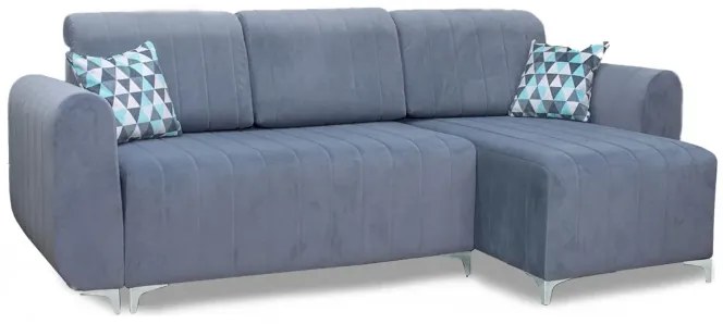 Rohová sedacia súprava Alpine, Sivá ( Fancy 90 )