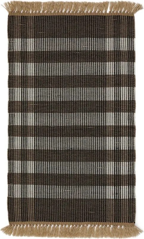 Čierny obojstranný/ručne tkaný koberec 60x90 cm Barani – Kave Home