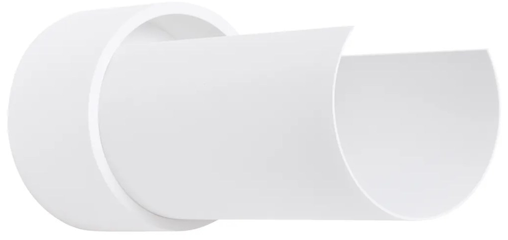 Nástenné svietidlo Flash, 1x biele kovové tienidlo