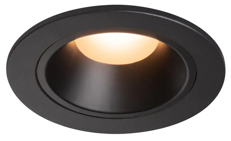 Stropné svietidlo SLV NUMINOS® DL S vnitřní LED zápustné stropné svietidlo čierna/čierna 2700 K 55° včetně listových pružin 1003775