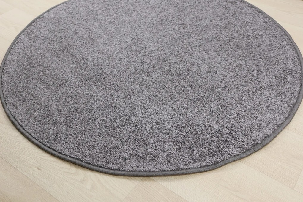 Vopi koberce Kusový koberec Capri šedý kruh - 67x67 (priemer) kruh cm