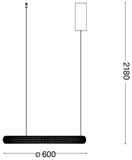 Ideal Lux - LED Luster na lanku MIRACLE LED/37W/230V pr. 60 cm CRI 90 matný chróm