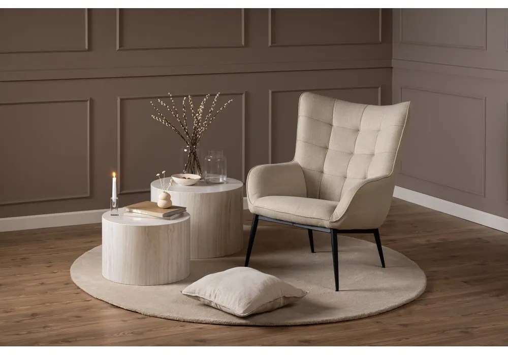 Béžové kreslo Redding – Actona