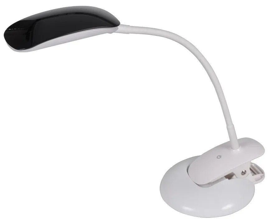 Stolná LED lampička 2 v 1 - podstavec a clip 5 W, biela