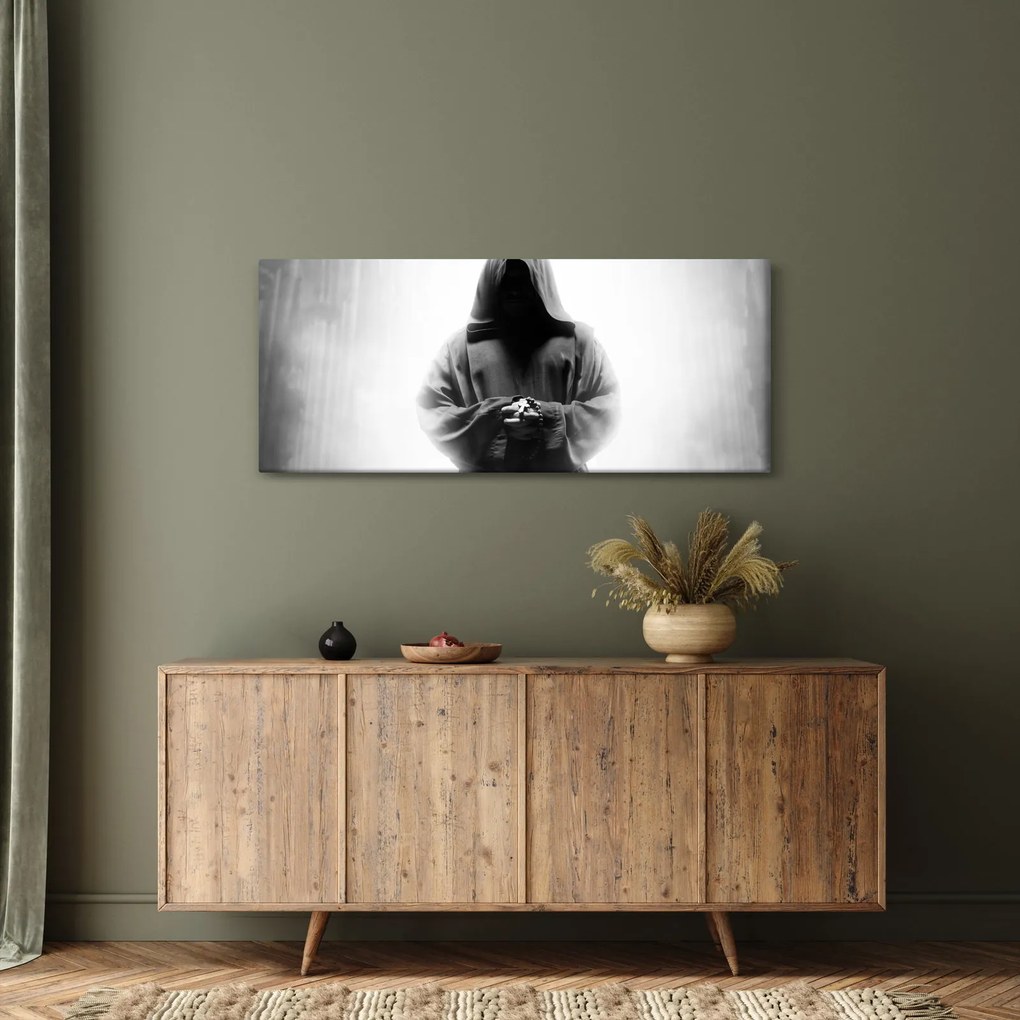 Obraz - Mních v kláštore (120x50 cm)