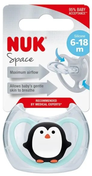 NUK Cumlík Space NUK 6-18m penguin BOX