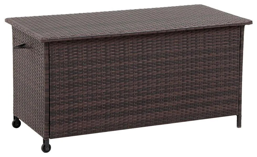 Úložný ratanový box ELEGANZA hnedý