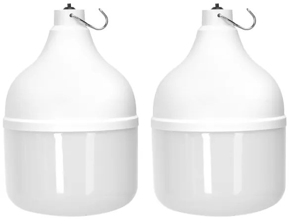 Aigostar - LED Solárny luster 2xLED/70W/12V 12000 mAh 6500K pr. 12 cm